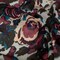 1 Yard Multicolor Blended Silk Georgette 54" Wide Birds & Florals Pattern for Flowing Tops & Skirts